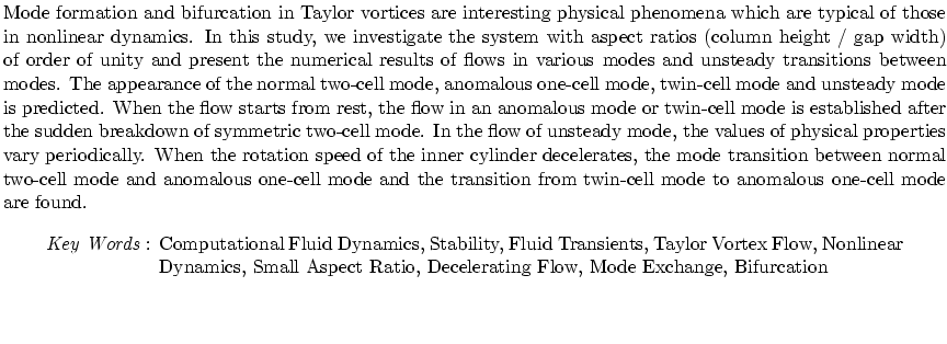 $\textstyle \parbox{190mm}{\small
Mode formation and bifurcation in Taylor vorti...
...atio, Decelerating Flow, Mode
Exchange, Bifurcation}
\end{center}\vspace{7mm}
}$