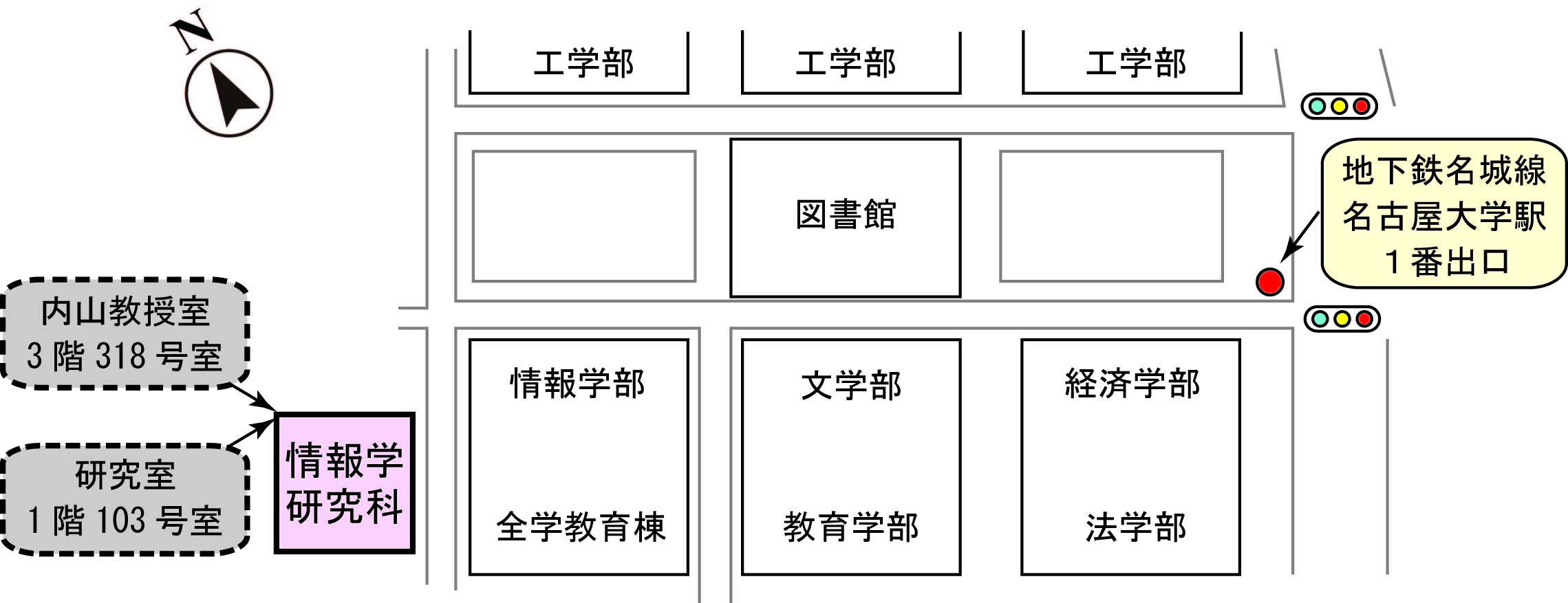 大学構内地図